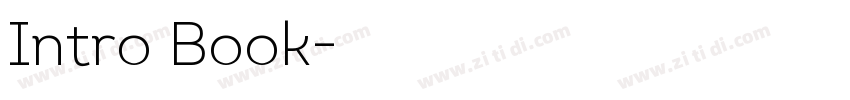 Intro Book字体转换
